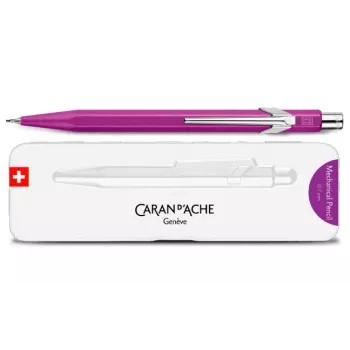 Creion mecanic CARAN D'ACHE 844 Colormat-X 0,7 mm, corp hexagonal din aluminiu satinat violet 844.605