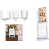 Suport de masă reglabil pentru broșuri EUROPEL, 1 compartiment, polistiren cristal transparent, unghi în 3 trepte, A4 portret 350078