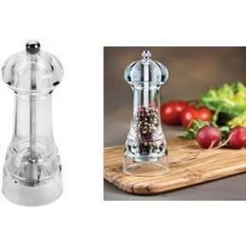 Râșniță de condimente METALTEX Spice Line 140 mm din acril transparent cu metal cromat 252814010