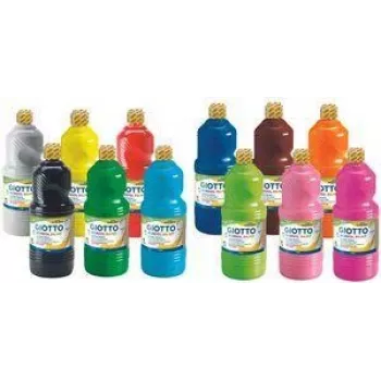 Vopsea gouache școlară GIOTTO, 1000 ml, culori asortate, F53570000