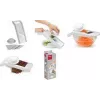Răzătoare universală Metaltex Mandolino cu 4 inserții din oțel inoxidabil, argintiu/alb 194575080