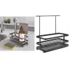 Organizator de chiuvetă Metaltex Tokyo LAVA, negru mat, metal, rezistent la rugină, rezistent la șocuri, 1 bucată 352902000