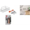 Raft de perete Metaltex Reflex Luxy Vacuum-Fix argintiu, 1 nivel 403329000