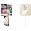 Etichete de marfă albe din carton KANGARO K-700106, 36 x 53 mm, pachet de 250 cu inel de agățare