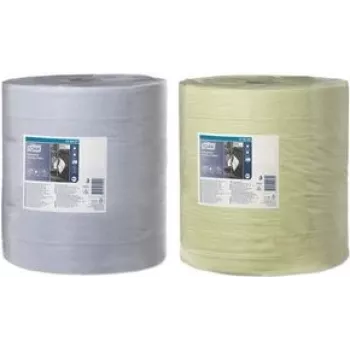 Rolă de hârtie de șters industrială TORK, 3 straturi, verde, 340 m, perforată, gofrată, 1 rolă (129364)
