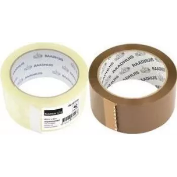 Bandă de ambalare din polipropilenă maro cu zgomot redus RAADHUIS, 48 mm x 66 m, 6 role (RD-351146)