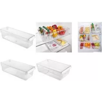 Organizator de frigider Metaltex Frigo-System, mediu, transparent, polistiren, 1 buc. 235407000
