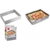 Metaltex Rectangular Adjustable Stainless Steel Cake Frame, Silver, 1 Piece 257717000