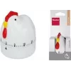 Cronometru mecanic de bucătărie Metaltex Coccodè, design cocoș, roșu, 60 minute 259228014