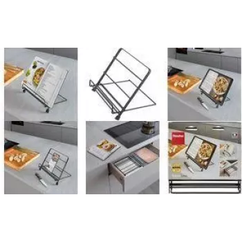 Suport pentru cărți de bucate Metaltex Tokyo LAVA negru mat 352918000