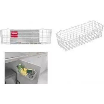Coș de depozitare multifuncțional Metaltex Pandino, 330 mm, alb 361700014