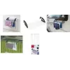 Uscător de rufe pentru calorifer și balcon Metaltex Click, argintiu/negru, lungime de uscare 3 m, pliabil, oțel cu acoperire epoxidică, 5 bare 405810039
