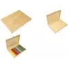 Suport din lemn pentru pixuri KANGARO K-830060, 280 x 200 x 30 mm, natur