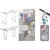 Uscător de rufe cu aripi Metaltex Hydra ONYX, negru mat, lungime de uscare 20 m, oțel cu acoperire epoxidică 407937000