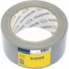 Bandă textilă RAADHUIS, 50 mm x 50 m, bandă adezivă argintie pentru reparații, se rupe manual - 1 rolă (RD-351312)