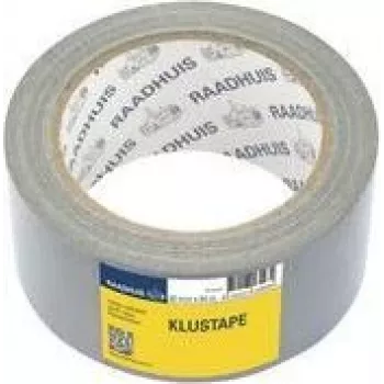Bandă textilă RAADHUIS, 50 mm x 50 m, bandă adezivă argintie pentru reparații, se rupe manual - 1 rolă (RD-351312)