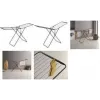 Uscător de rufe cu aripi Metaltex Horizon ONYX, suprafață de uscare 20 m, oțel negru cu acoperire epoxidică, pliabil, grătare duble reglabile 407940000