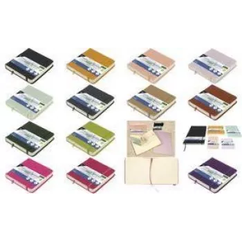 Kangaro Sketchbook, 80 Sheets, 120 x 120 mm, Ochre Yellow PU Hardcover, 140 gsm Cream Paper, 1 pc (K-861201)