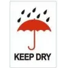 Etichete de avertizare RILLPRINT KEEP DRY, autocolante permanente, alb/roșu/negru, 74 x 105 mm, 500 etichete per rolă 76960