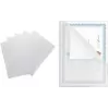 PAVO A4 Clear Grained PP Document Display Sleeve, Top & Right Open, Thumb Cut-out, 0.10 mm, 1 pc 8020638
