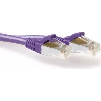 Cablu patch de rețea ACT FB2305 5 m Cat6a S/FTP LSZH, violet