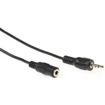 Cablu audio ACT AK2031 5 m 3,5 mm tată la tată negru
