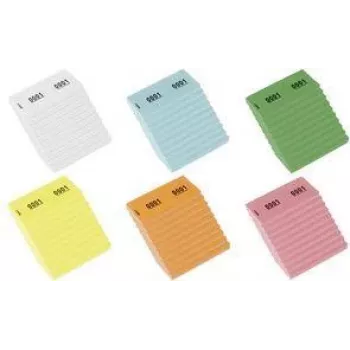 Bloc de hârtie numerotat KANGARO 1-1000, 105 x 42 mm, galben, 70 g/m², 1000 etichete K-701113