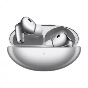 Căști wireless HUAWEI FreeBuds Neo Stellar Silver cu carcasă de încărcare, Bluetooth 5.3, IP54
