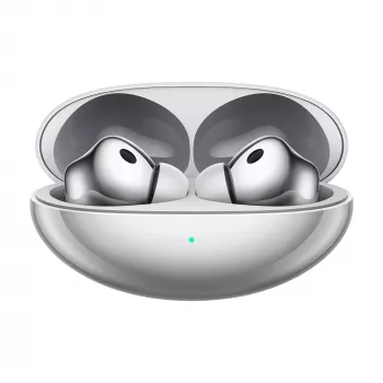Căști wireless HUAWEI FreeBuds Neo Stellar Silver cu carcasă de încărcare, Bluetooth 5.3, IP54