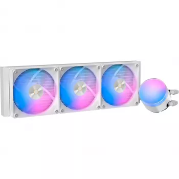 Cooler CPU cu lichid Ocypus Delta L36 ARGB V2 White AIO, radiator 360mm, 3 ventilatoare ARGB de 120mm, Intel & AMD
