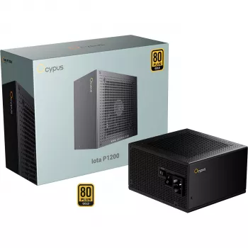 Sursă OCYPUS Iota P1200 1200W 80 PLUS Gold complet modulară ATX 3.0, neagră