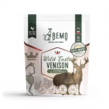 BEMO Cat Wild Taste vânat - hrană uscată pentru pisici - 2,5 kg