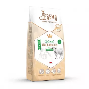 Hrană uscată pentru câini BEMO Optimal vițel și legume Medium/Large - 15kg