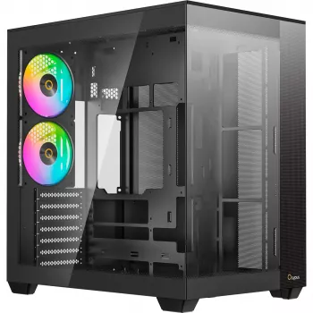 Carcasă Mid-Tower Ocypus Delta C74 ARGB Black cu sticlă panoramică
