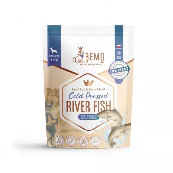 Hrană uscată pentru câini presată la rece BEMO pește de râu Mono 1kg