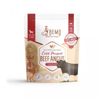 Hrană uscată pentru câini presată la rece BEMO vită Angus Mono 3kg