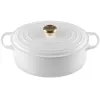 Le Creuset Cast Iron Oval Pot 31cm / 6.3L White