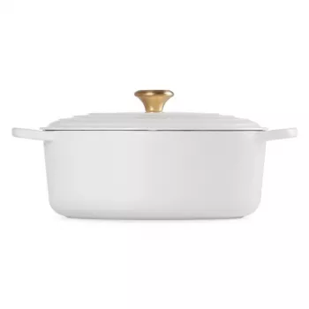 Le Creuset Cast Iron Oval Pot 31cm / 6.3L White