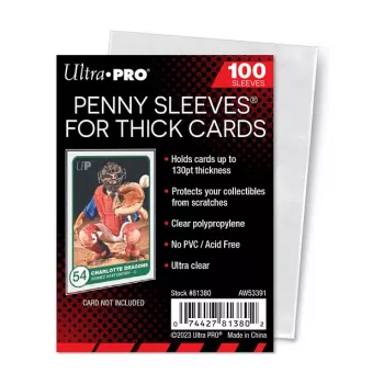 Folii protectoare moi pentru cărți de joc Ultra Pro, 100x152 mm (set de 100) 157325