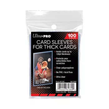 Folii protectoare moi pentru cărți de joc Ultra Pro, 100x152 mm (set de 100) 157325