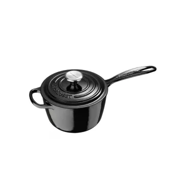 Vas din fontă LE CREUSET, 16 cm, 1,5 L, negru