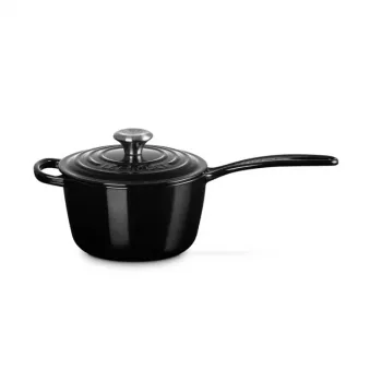Vas din fontă LE CREUSET, 16 cm, 1,5 L, negru
