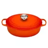 Vas oval din fontă Le Creuset 27cm 3,4L portocaliu vulcanic