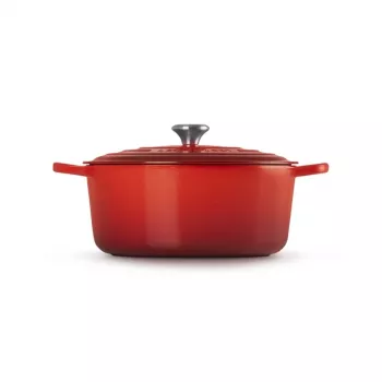 Vas rotund din fontă Le Creuset, 34 cm, 12 L, roșu