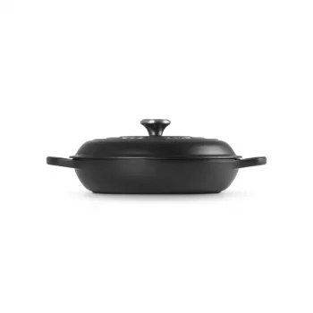 Tigaie din fontă LE CREUSET 30cm 3,5L negru mat