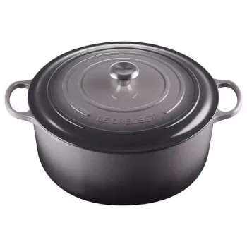 Vas rotund din fontă LE CREUSET, 34 cm, 12 L, gri