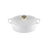Vas oval din fontă emailată LE CREUSET 27 cm 4,1 L alb