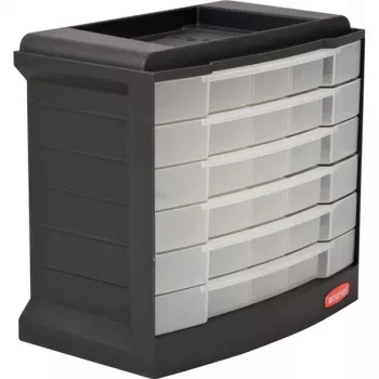 Cutie pentru scule și obiecte mărunte CURVER DIY cu 6 sertare 29x17x27cm
