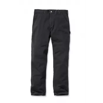 Pantaloni de lucru Carhartt Washed Twill Dungaree negri Relaxed Fit