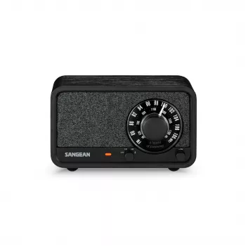Sangean WR-8 FM Radio with Real Wood Cabinet, Midnight Oak